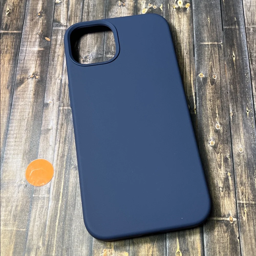 5for$10 Midnight Blue iPhone 13 Phone Case Silicone Microfiber Lining Phone